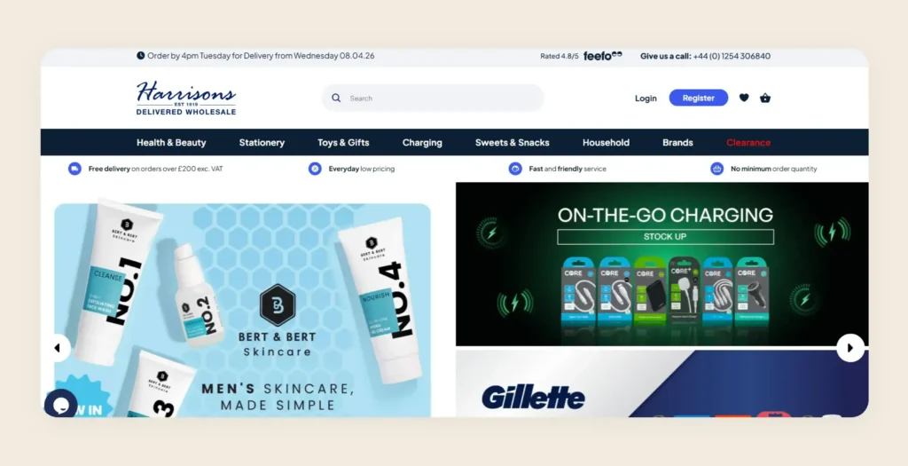 Home page of Harrisons Direct Home page of Harrisons Direct