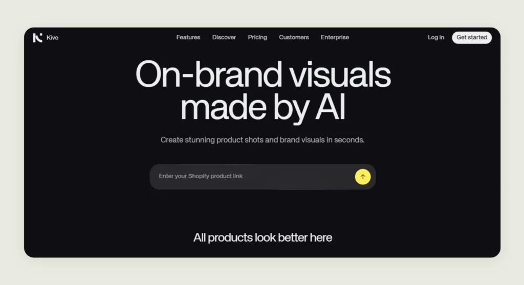 Home page of Kive AI Home page of Kive AI