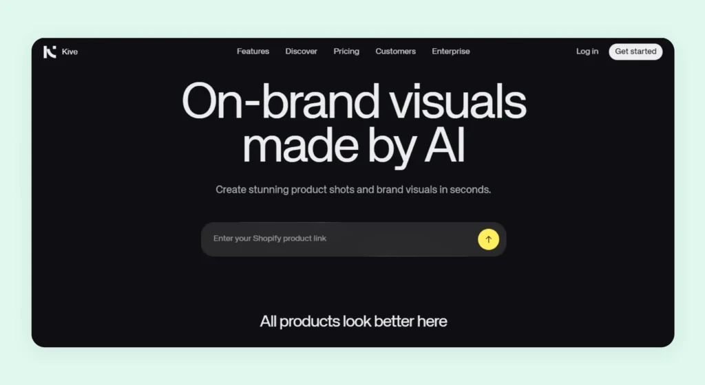 Home page of Kive AI