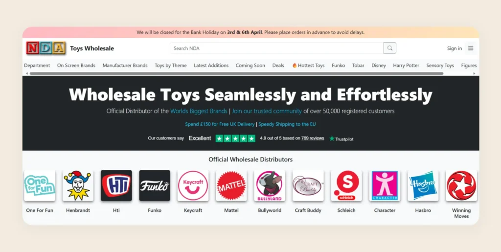 Home page of NDA Toys Home page of NDA Toys