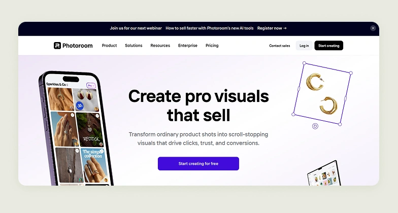 Home page of Photoroom Home page of Photoroom