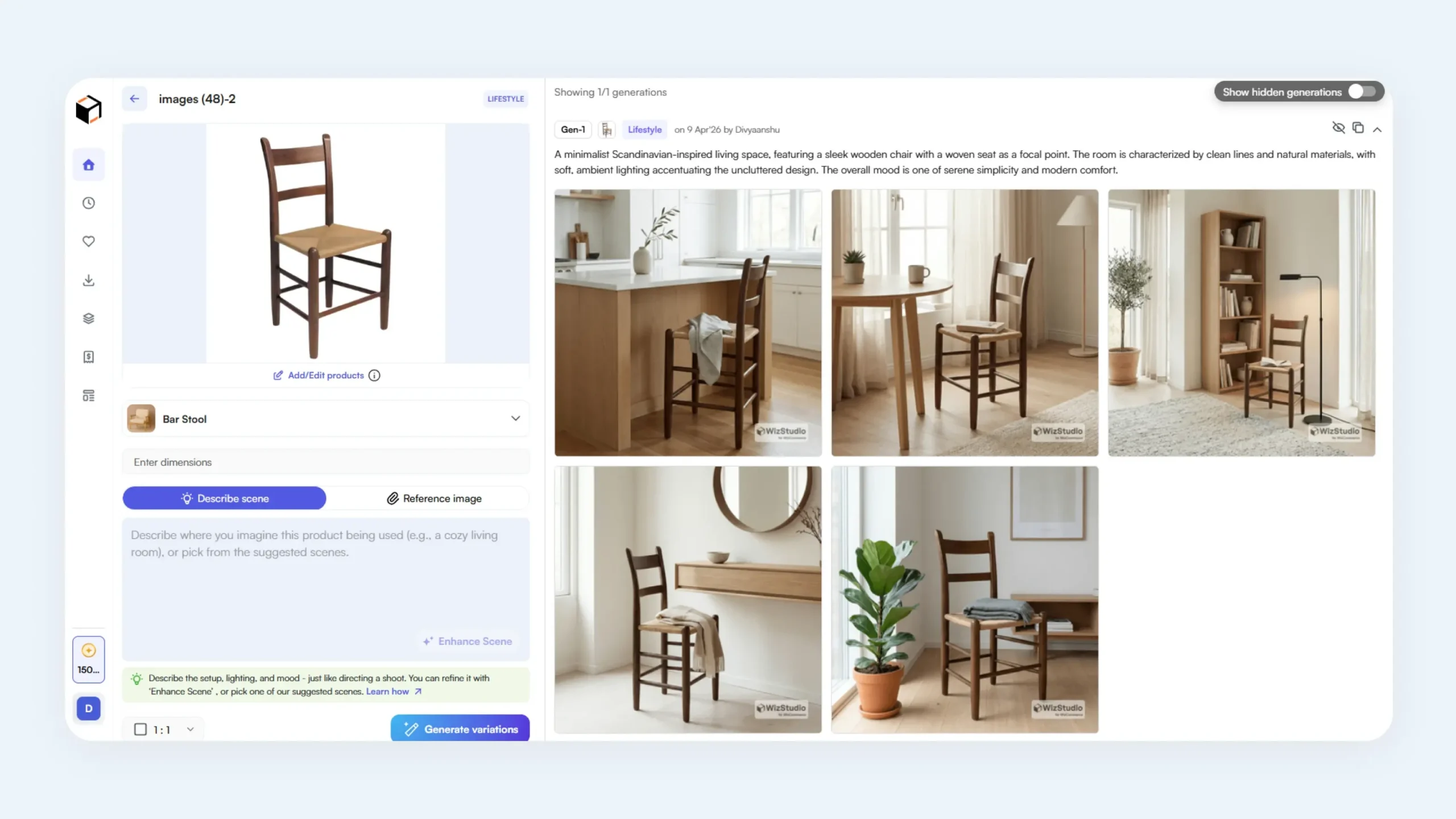 WizStudio converting a bare product photograph to a fully designed one WizStudio converting a bare product photograph to a fully designed one