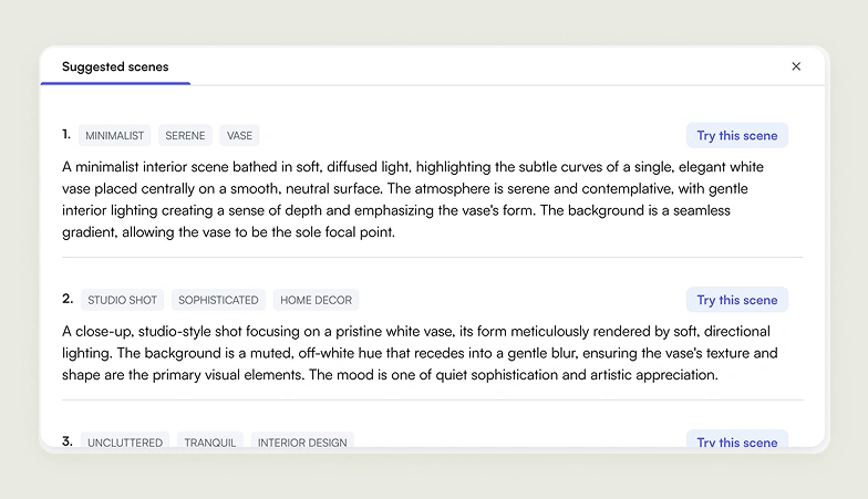 WizStudio shares suggestions for improving the design WizStudio lets you describe the image setting so you get exactly what you want