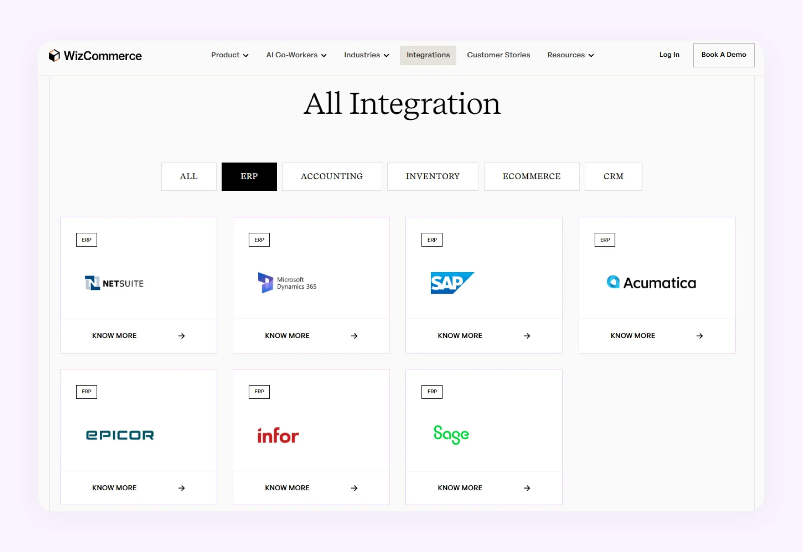 ERPs that can be connected with WizCommerce’s AI Order Entry Assistant ERPs that can be connected with WizCommerce’s AI Order Entry Assistant