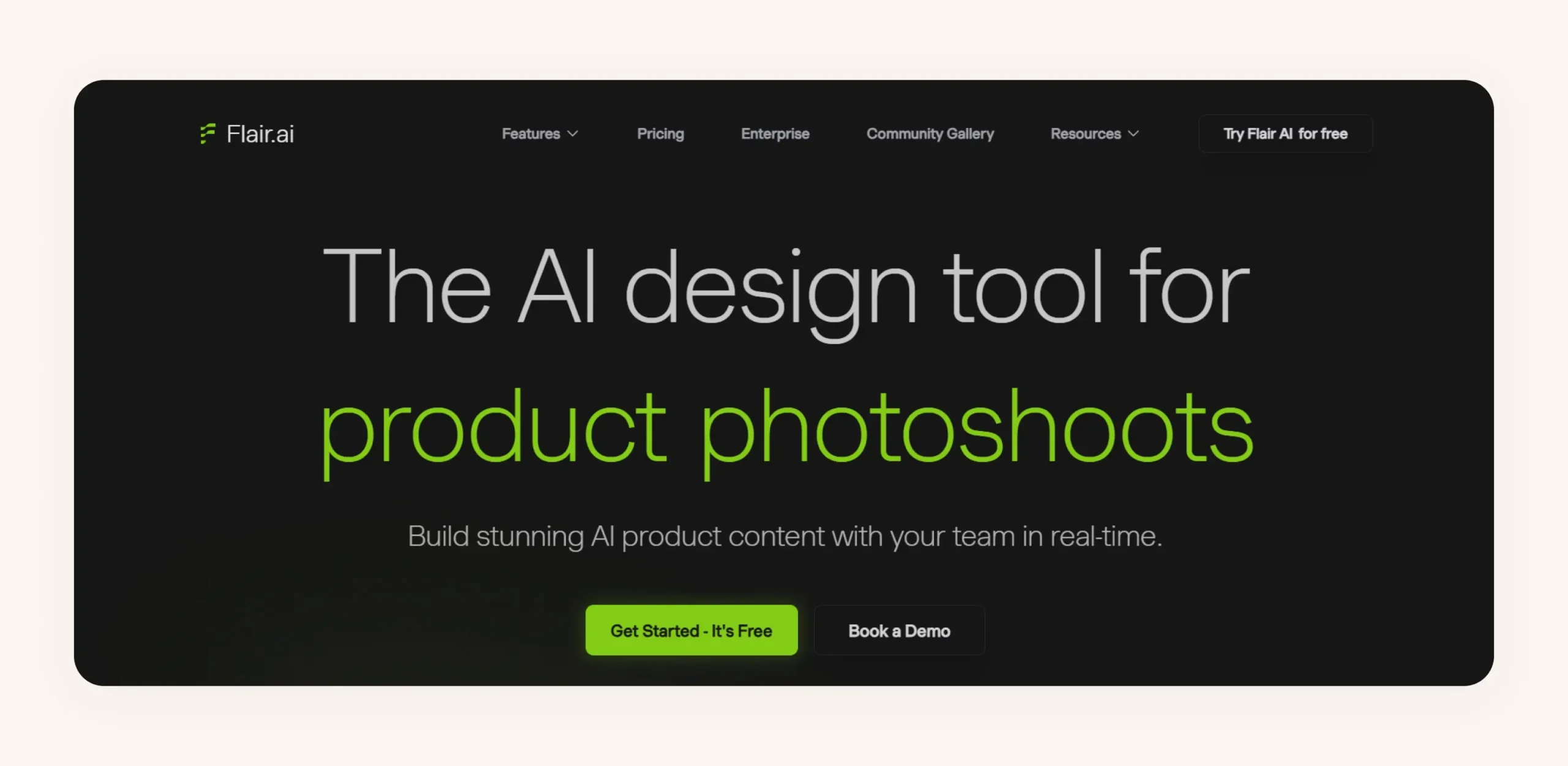 Flair AI homepage Flair AI homepage