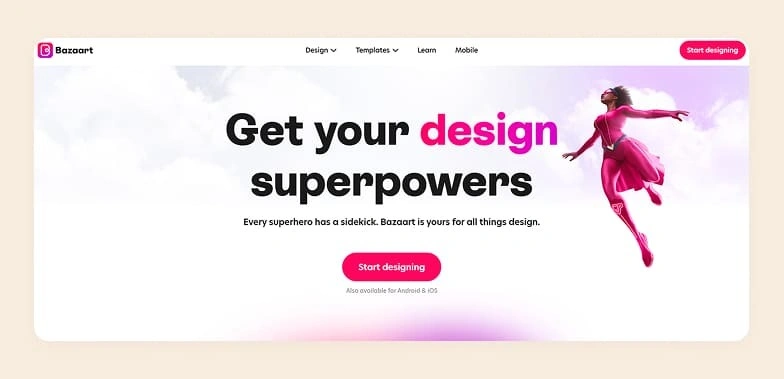 Home page of Bazaart Home page of Bazaart
