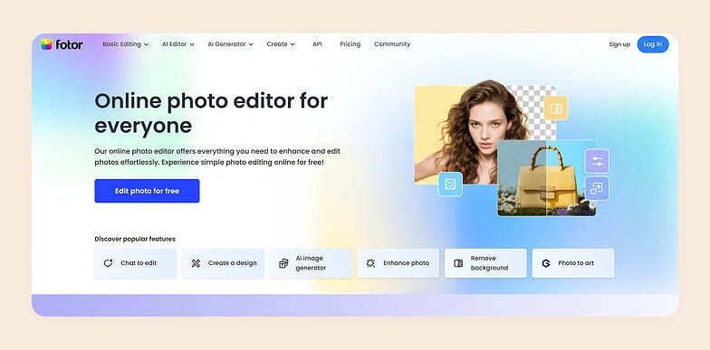 Home page of Fotor Home page of Fotor