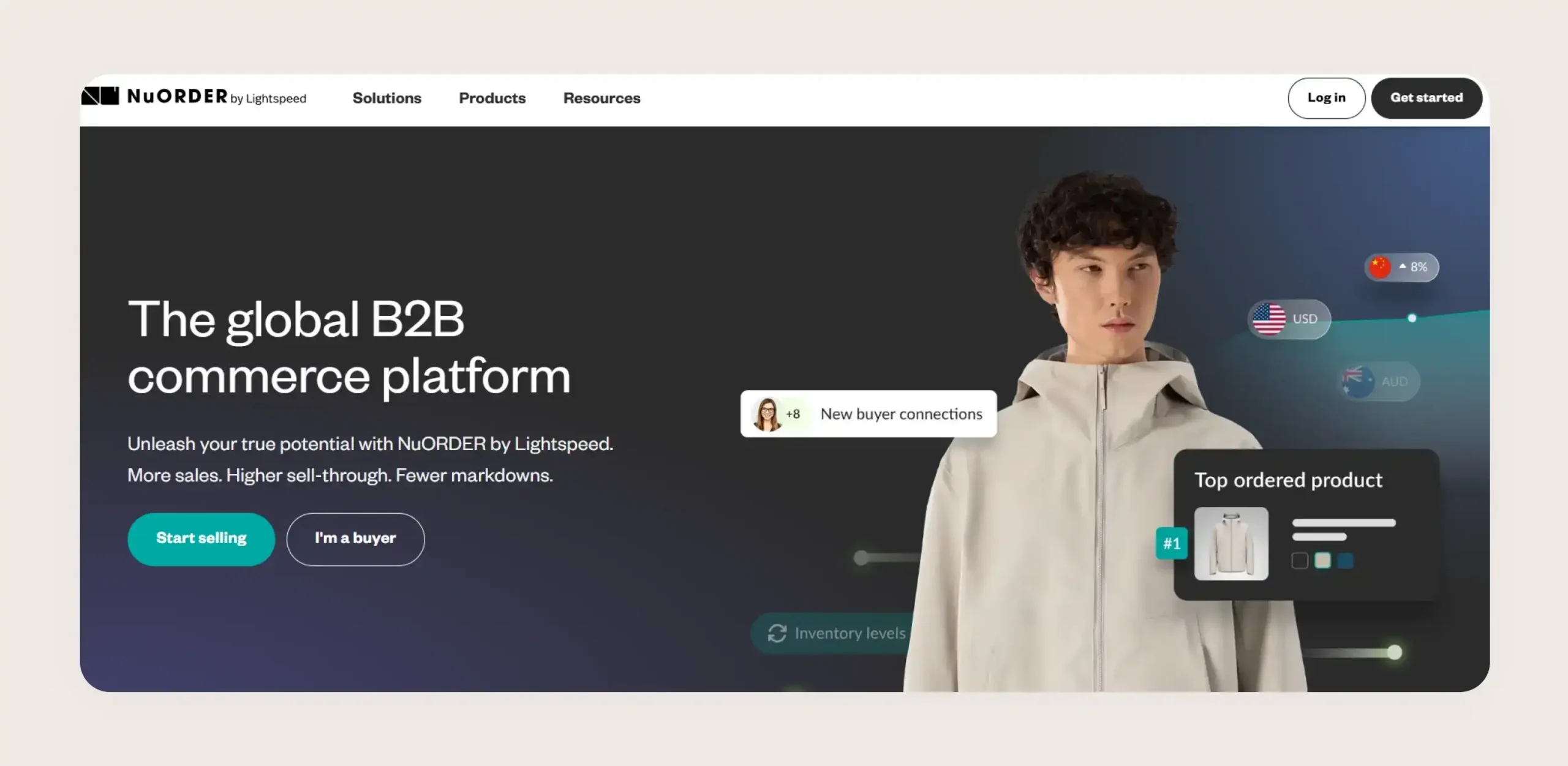 NuORDER by Lightspeed website snapshot