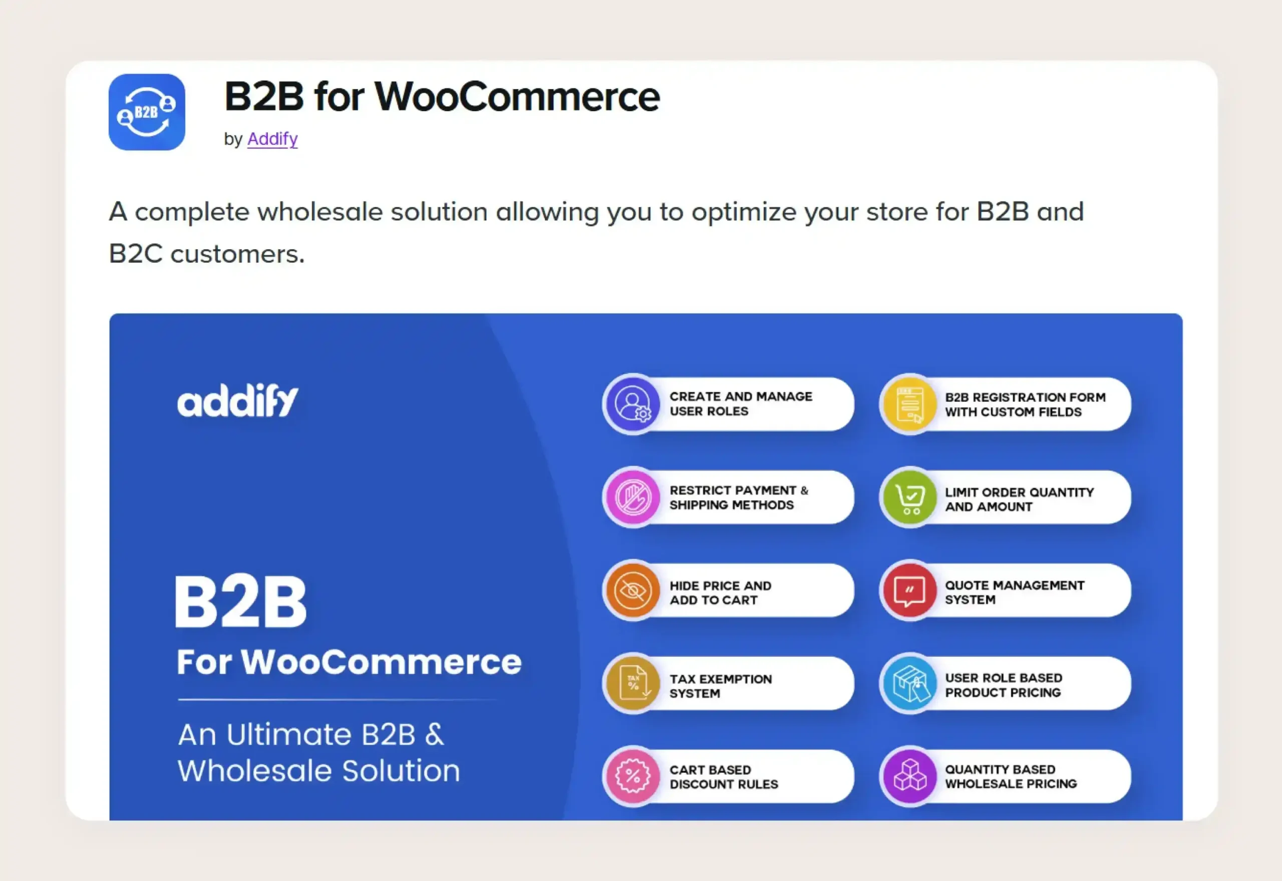 WooCommerce B2B screenshot