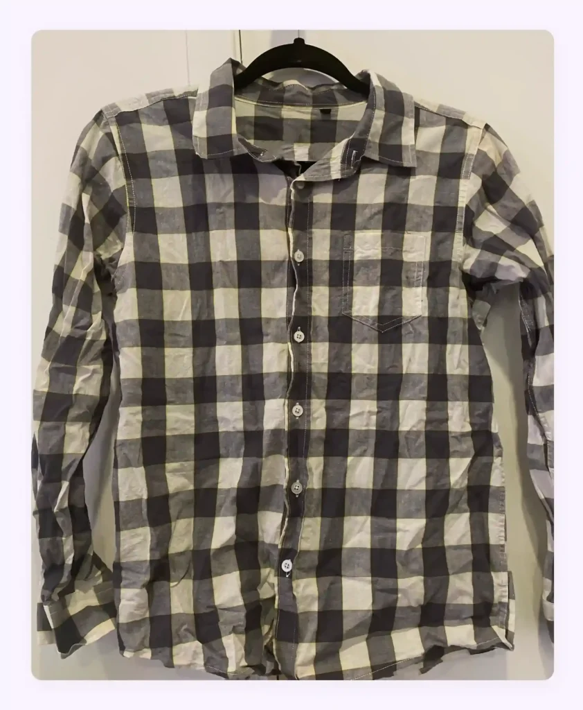 A checked shirt