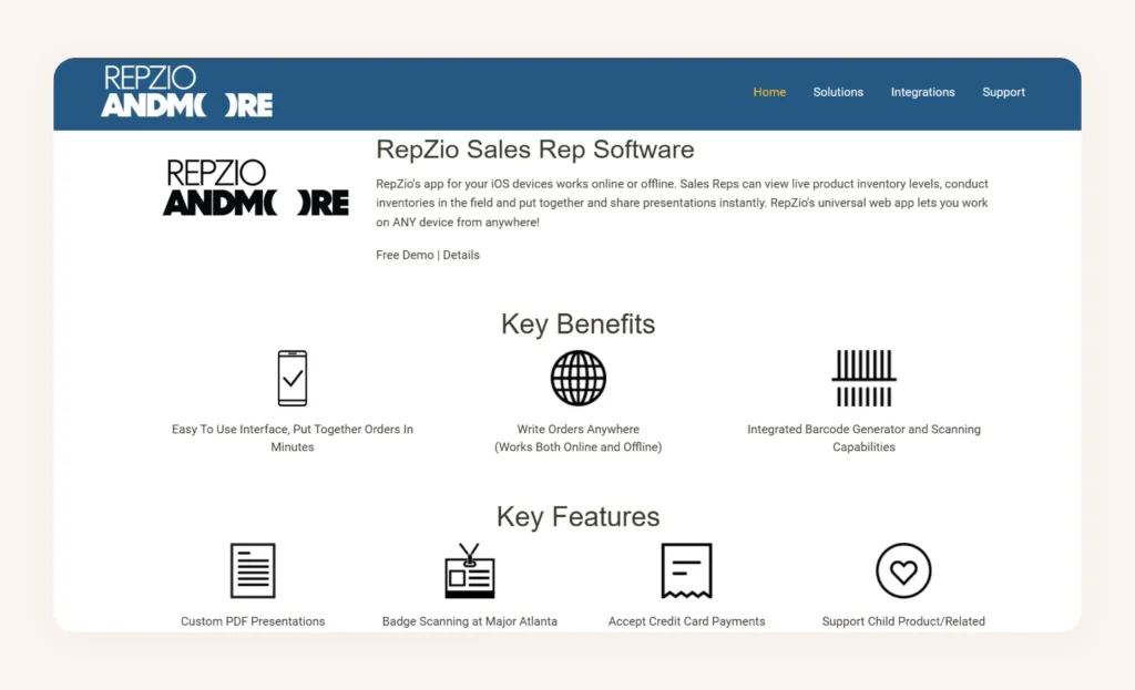 RepZio Homepage RepZio Homepage