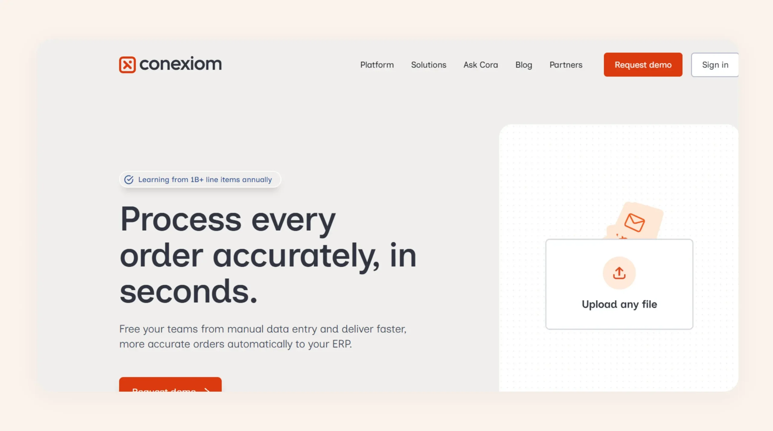 Conexiom is touchless order automation software Conexiom is touchless order automation software