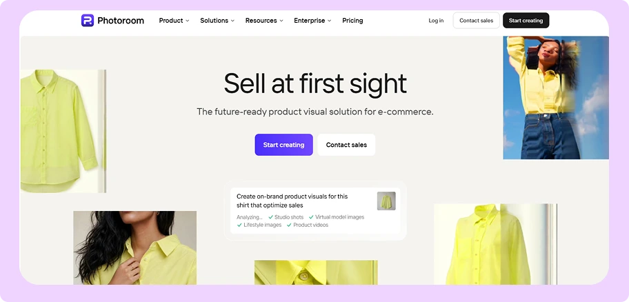Photoroom Homepage