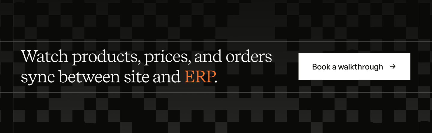 b2b ecommerce website architecture demo