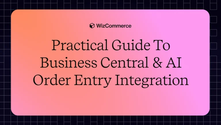 AI order entry integration with business central