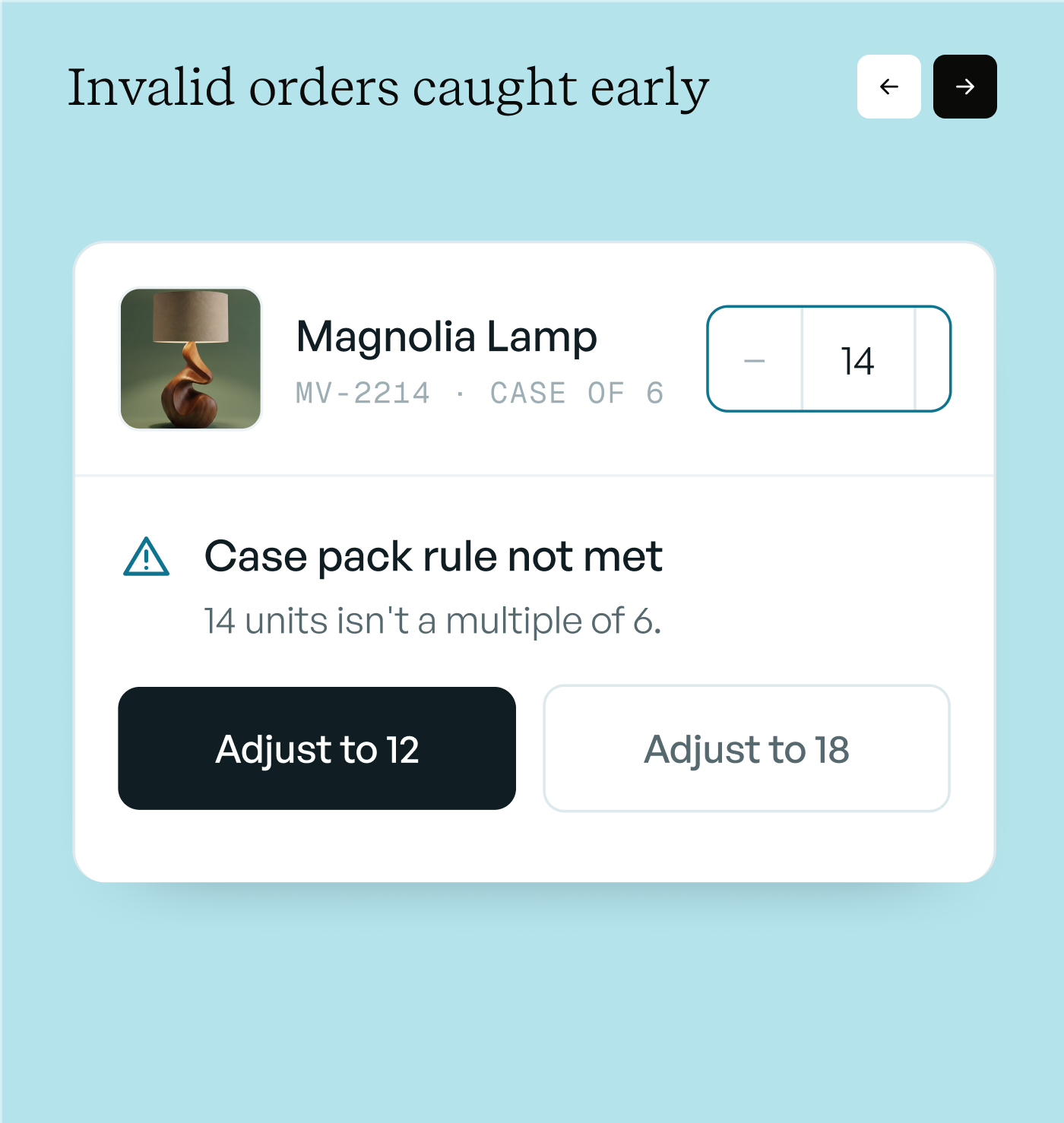invalid orders