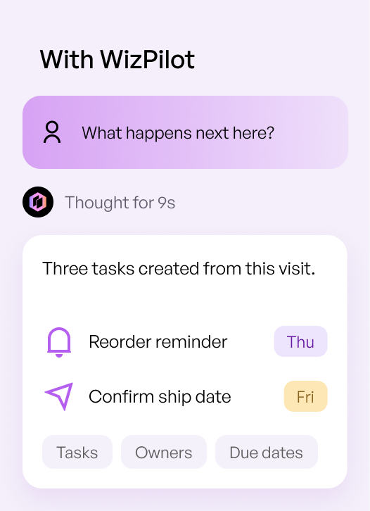 Sync and follow up